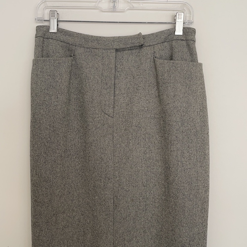 NWOT Vintage Lauren Ralph Lauren 100% Wool Midi Skirt - Picture 4 of 11